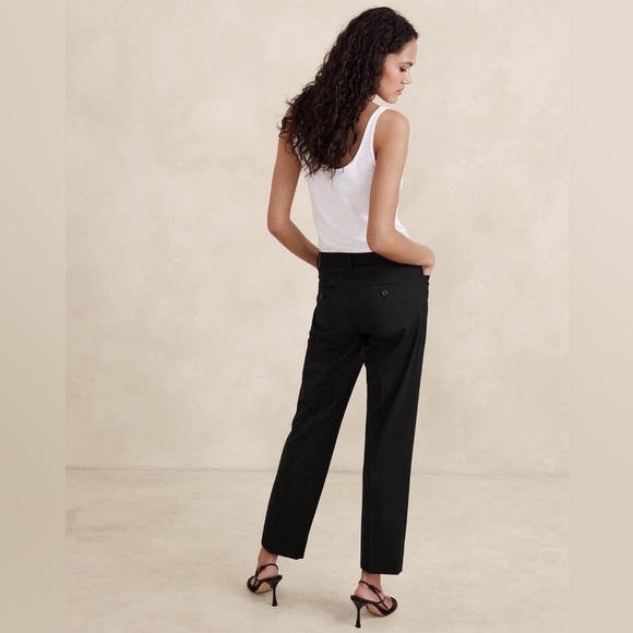 NWT! Banana Republic Black Siena Slim Wool Ankle Pant - Multiple Sizes🧡 - Picture 3 of 16